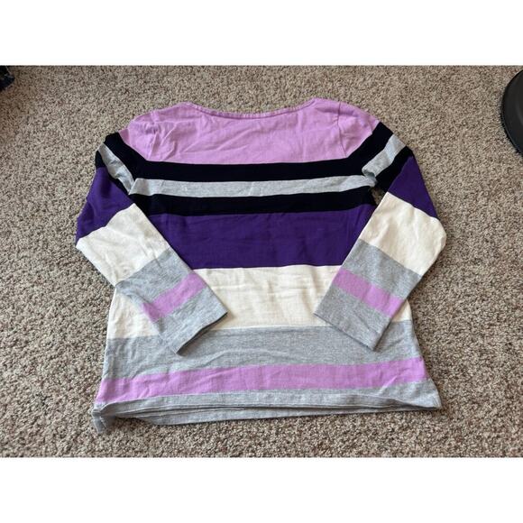 TALBOTS Chalet Stripe tee, size medium, 100% Cotton Jersey Knit - Picture 3 of 7